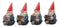 Ebros Welcome Whimsical Gnome W/ Greeting Signs Statues 4"H Set 4 Garden Gnome