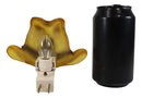 Rustic Western Cowboy Hat With Lucky Horseshoe Wall Plug In LED Night Light