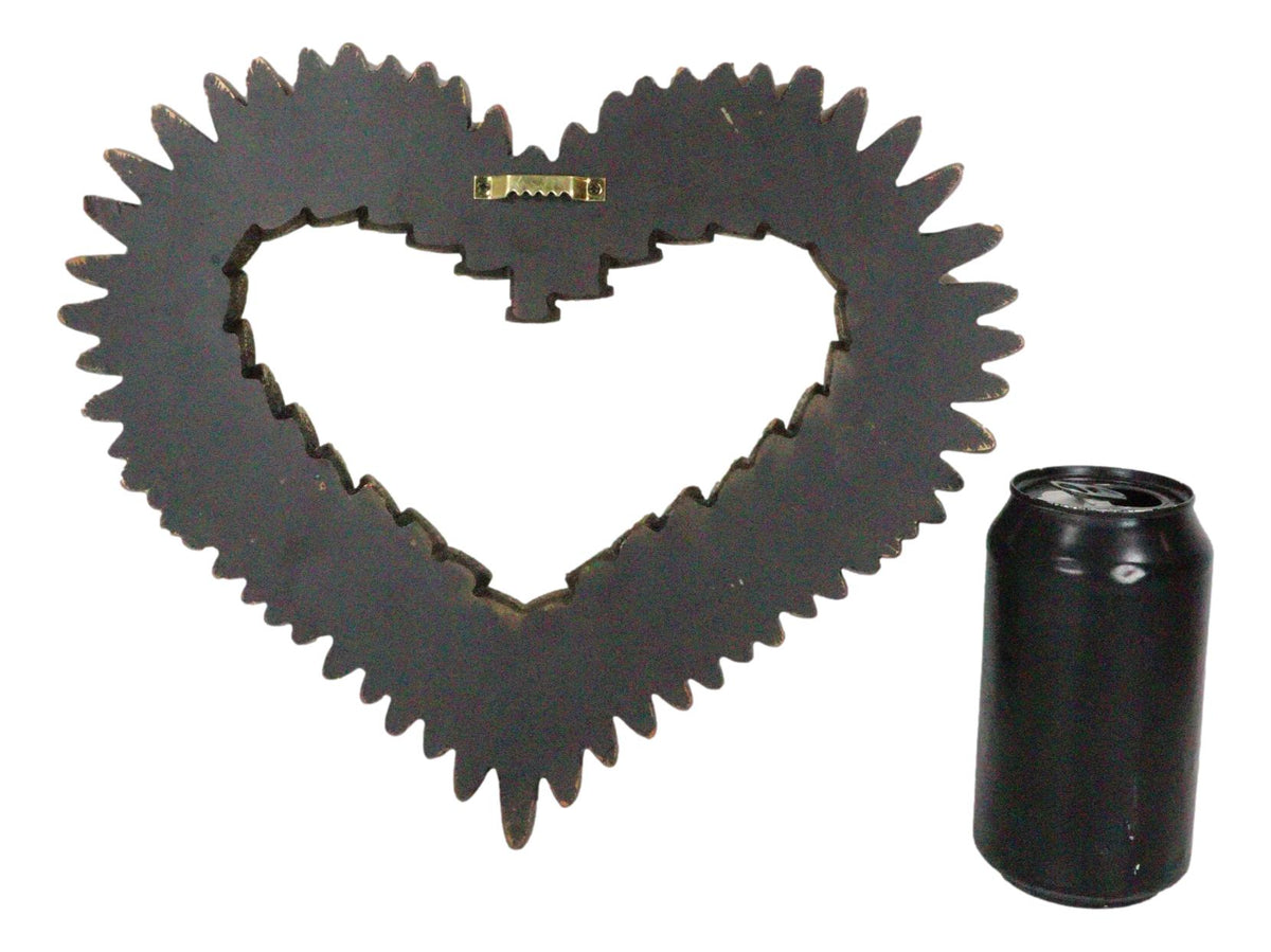 Western Rifle Ammo Shells Gold Tone Bullets Heart Wall Plaque Decorative Accent