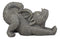 Ebros Garden Dragon Morning Greeting Stretch Statue 11.75" Long Cute Baby Dragonling Wyrmling Faux Stone Resin Finish Figurine Fantasy Dragons Home Decor