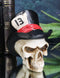 Grinning Tarot Skull With Top Hat Card Number 13 Symbol Of Change Small Figurine