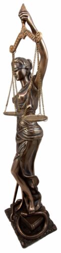 Ebros Large Greek Lady Goddess Of Justice La Justica Dike Bronzed Resin Figurine 18"H