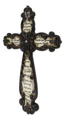 Western Scrollwork Fleur De Lis Show Me Your Ways Oh Lord Prayer Wall Cross