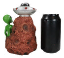 UFO Green Roswell Alien With Flying Saucer Spaceship Backflow Incense Burner