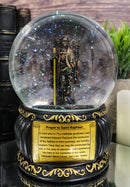 Christian Holy Archangel Saint Raphael Angel Of Healing Water Globe Figurine