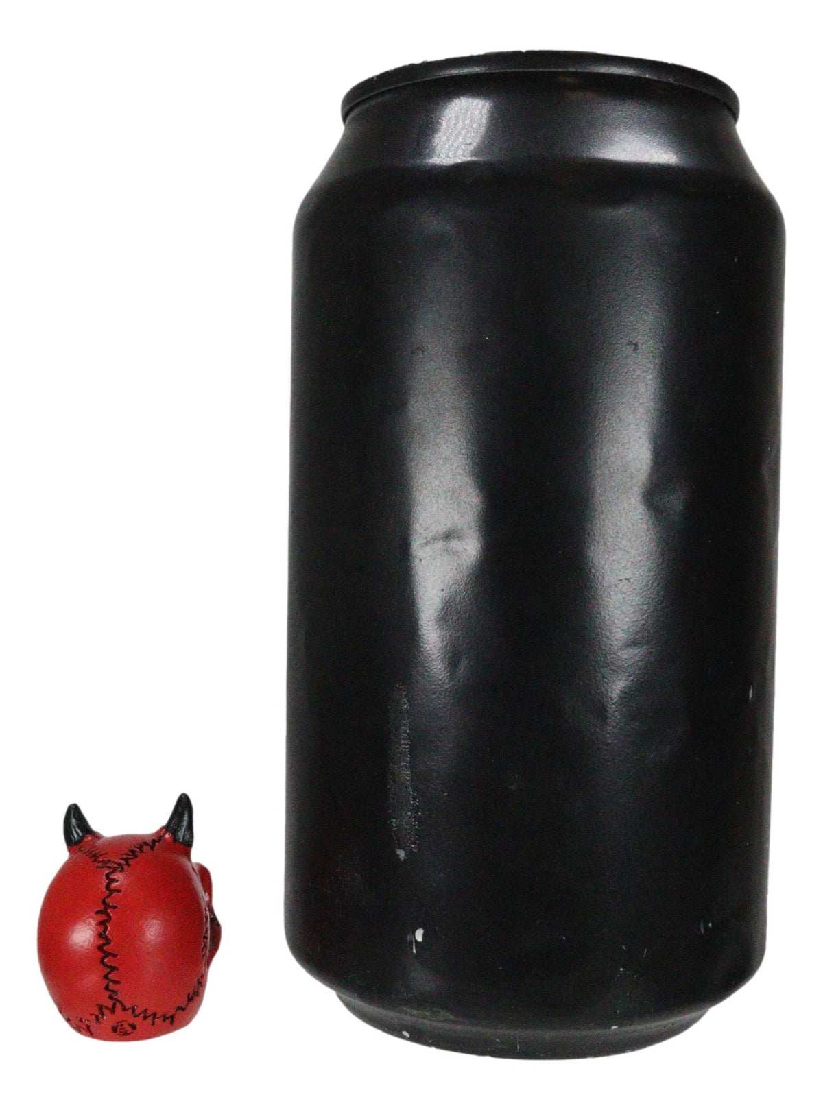 Hell Bent Pit Lord Horned Crimson Blood Red Demon Vampire Mini Skull Figurine