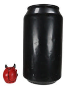 Hell Bent Pit Lord Horned Crimson Blood Red Demon Vampire Mini Skull Figurine