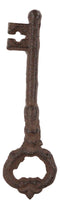 Set of 4 Rustic Cast Iron Decorative Antique Key Shaped Drawer Bar Handle Pulls