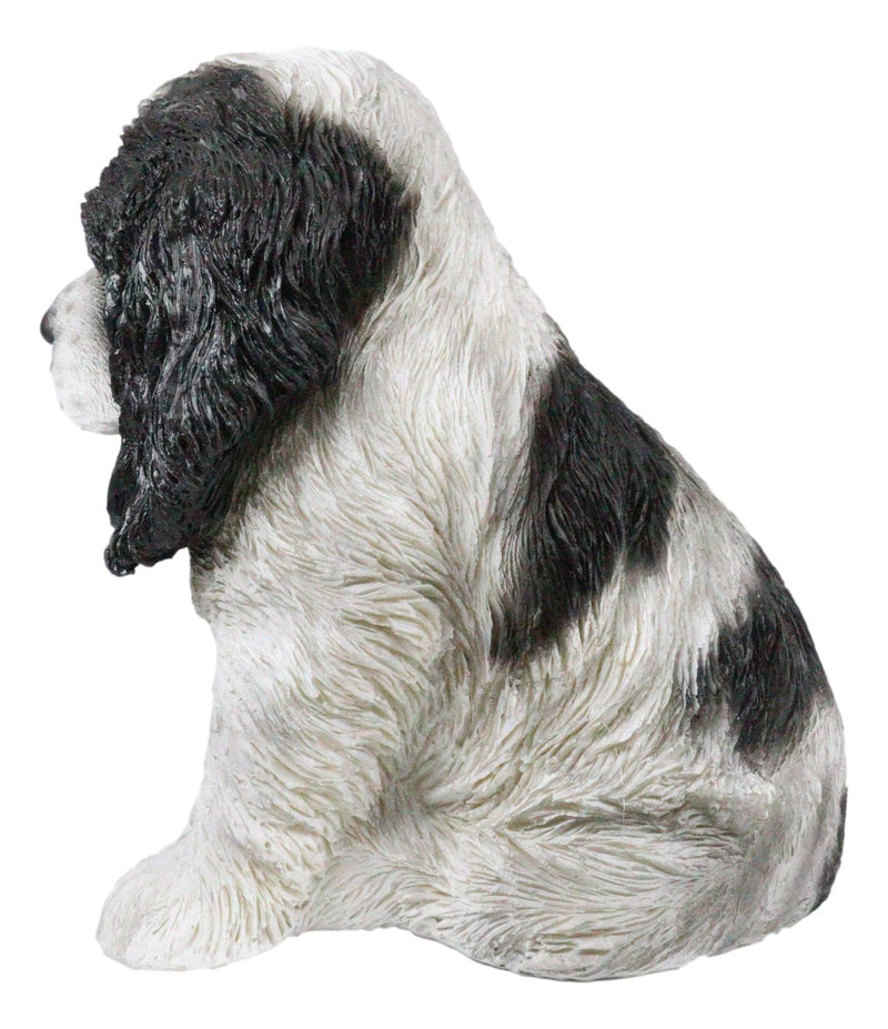 Ebros Lifelike Pet Pal English Cocker Spaniel Dog Puppy Sitting Figurine 5.75"H