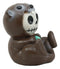 Ebros Furrybones Otto The Sea Otter Figurine Furry Bones Otter Hooded Skeleton Monster