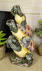 Whimsical Acrobatic See Hear Speak No Evil Turtles Totem Statue Wise Tortoises