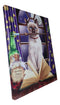 Witch Hocus Pocus Magic Wand Cat With Spellbook Wood Framed Canvas Wall Decor