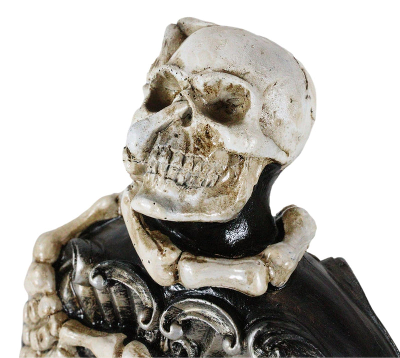 Wicca Witchcraft Skeleton Bones Skull With Red Heart Decorative Potion Bottle