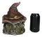 Halloween Creepy Scarecrow Straw Man Skull With Faux Leather Stitch Hat Figurine