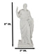 Bertel Thorvaldsen Copenhagen Museum Christ Hall Apostle Saint Paul Statue 8"H