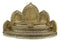 Golden Tibetan Buddhism Altar Shrine Miniature Display With Lotus Incense Holder
