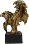 Ebros Gift 9" Tall Bald Eagle and Eaglet Head Bust Figurine with Black Pedestal