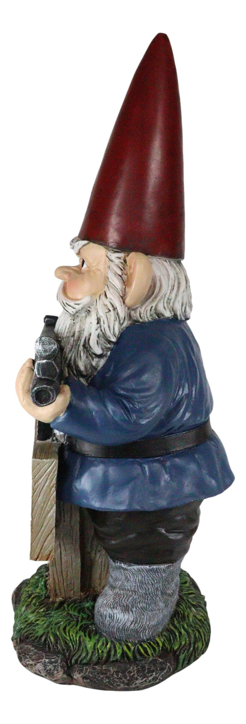 Ebros Don't Tread On Me Angry Old Mr Gnome With Rifle By Sign Guest Greeter Statue