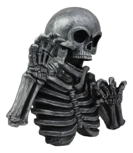 Thriller Graveyard Morbid Clawing Skeleton Wall Decor Dead Skull Hanging Statue