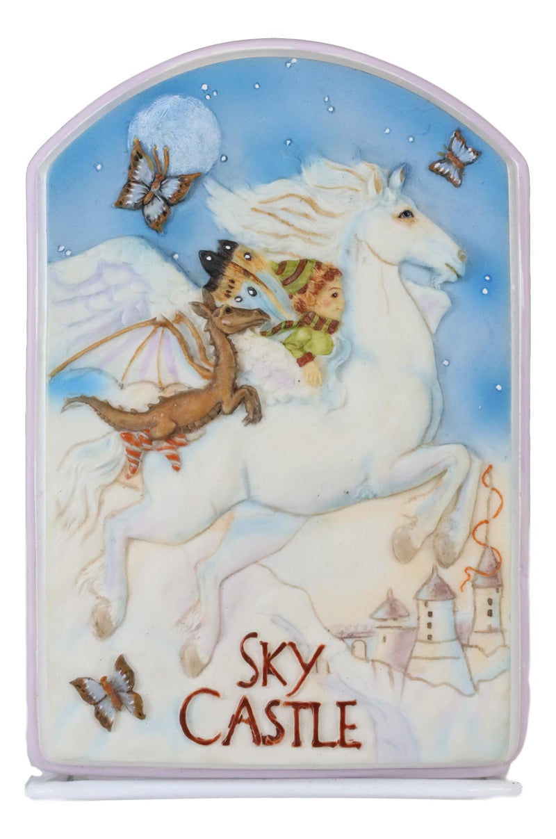 Ebros Jody Bergsma Fantasy Whimsical Sky Castle Decorative Trinket Jewelry Box