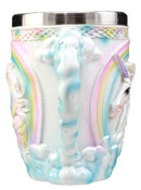 Ebros Gift Sacred Heavenly Rainbow Unicorn Mug 12oz Celtic Knots Rim Magical Elixir Of Youth Beer Stein Tankard Coffee Cup Drink 5"H