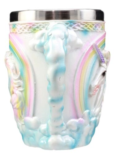 Ebros Gift Sacred Heavenly Rainbow Unicorn Mug 12oz Celtic Knots Rim Magical Elixir Of Youth Beer Stein Tankard Coffee Cup Drink 5"H