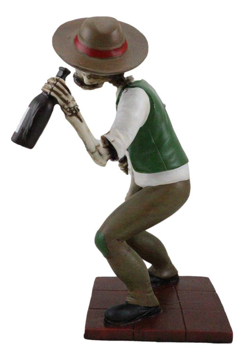Day Of The Dead Skeleton El Borracho Drunkard Tavern King Figurine Statue