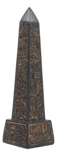 Egyptian Pillar Of God Ra Obelisk Dollhouse Miniature Statue Gods Of Egypt - Ebros Gift