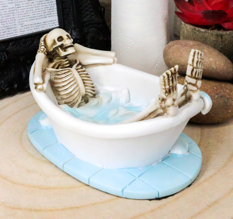 Ebros Eternal Afterlife Skeleton Soaking in Bubble Bath Tub Jacuzzi Macabre
