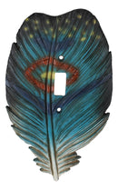 Pack of 2 Southwestern Indian Dreamcatcher Feathers Single Toggle Switch Plates