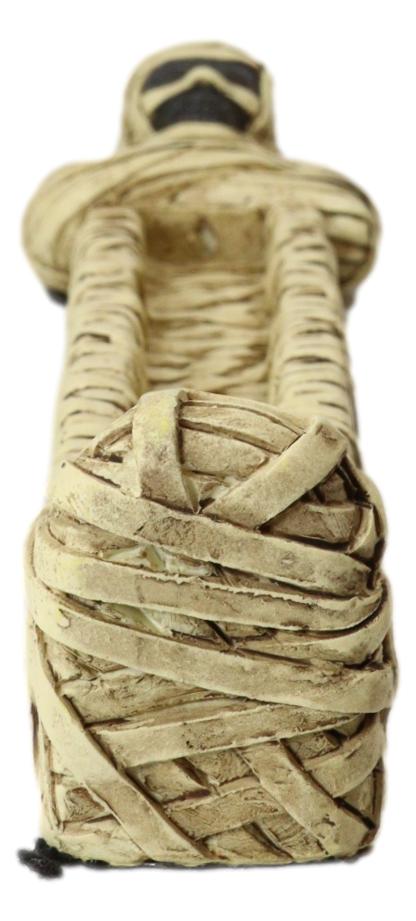 Egyptian King Tut Dead Sarcophagus Mummy In Bandage Stick Incense Holder Burner