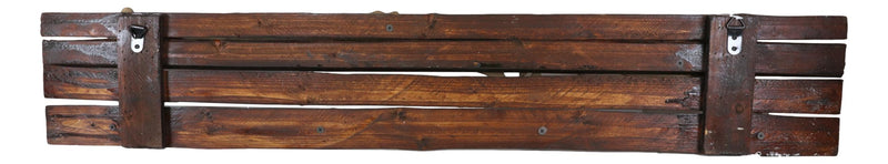 Rustic Western Country Shotgun With Ammo Bullet Hooks Wooden Wall Decor 34.5"L