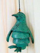 Waddling Polar Emperor Penguin Heavy Cast Iron Segmented Mobile Or Wind Chime