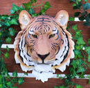 Ebros Orange Bengal Tiger Wall Bust Sculpture Tropical Jungle Predator Figure