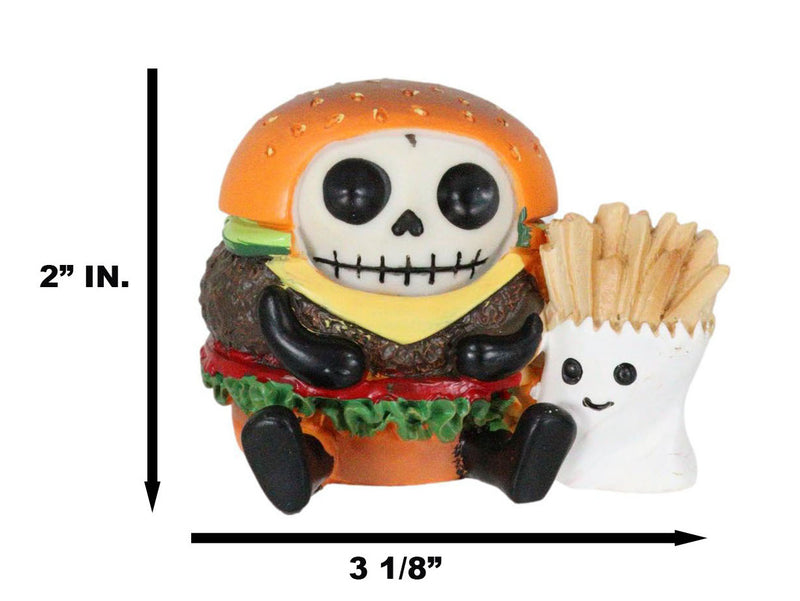 Furry Bones Stacked Up Hamburger Sandwich And Fries Skeleton Furrybones Figurine