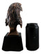 Aerial Surveyor American Bald Eagle Bust Bronze Electroplated Resin Figurine