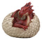 Ebros Large Smaug Red Baby Dragon Hatchling in Egg Statue 9.5" Long Dungeons Dragons Legends Fantasy Home and Garden Accent Decor Sculpture Medieval Renaissance Figurine Centerpiece