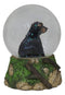 Ebros Rustic Woodlands American Sitting Ursus Black Bear Glitter Water Globe Decor