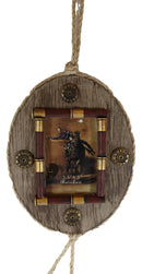 Western 12 Gauge Shotgun Shells Red Gold Tone Bullets Wall Picture Frame Decor