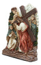 Ebros Christian Catholic Stations of The Cross Statue Way of The Sorrows Via Crucis Jesus Christ Path to Calvary Crucifixion Decor Figurine (Station 4 Jesus Meets his Mother)