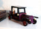 Hand Made Wood Retro Antique Style Purple Model T Sedan Car Wine Holder Figurine