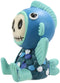 Ebros Gift Furry Bones Aqueon Flapper Fish Costume Skeleton Monster Collectible Figurine 3"H
