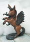 Ebros Fantasy Fairy Tale Pegasus Horse Figurine Shelf Decor (Brown Beauty Clair)