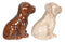 Labrador Puppies Magnetic Salt and Pepper Shakers Set, Blond Chocolate