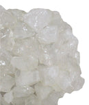 Quartz Crystal Mineral Stone Rocks Floral Vase Modern Accent Sculpture 10"L