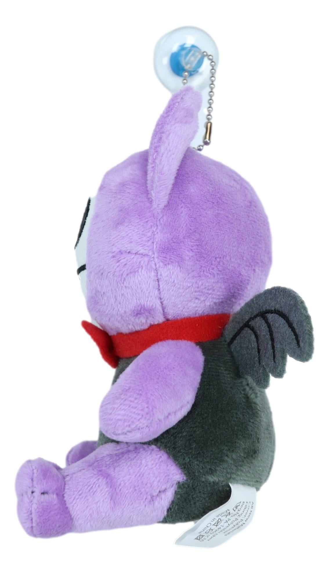 Ebros SM Furry Bones Purple Flappy The Bat W/ Red Tie Voodoo