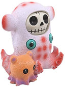 Ebros Furry Bones Pink Giant Squid Skeleton Nautical Cephalopod Furrybones