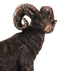 Wildlife Animal Taxidermy Bighorn Sheep Ram On Grassland Figurine With Base