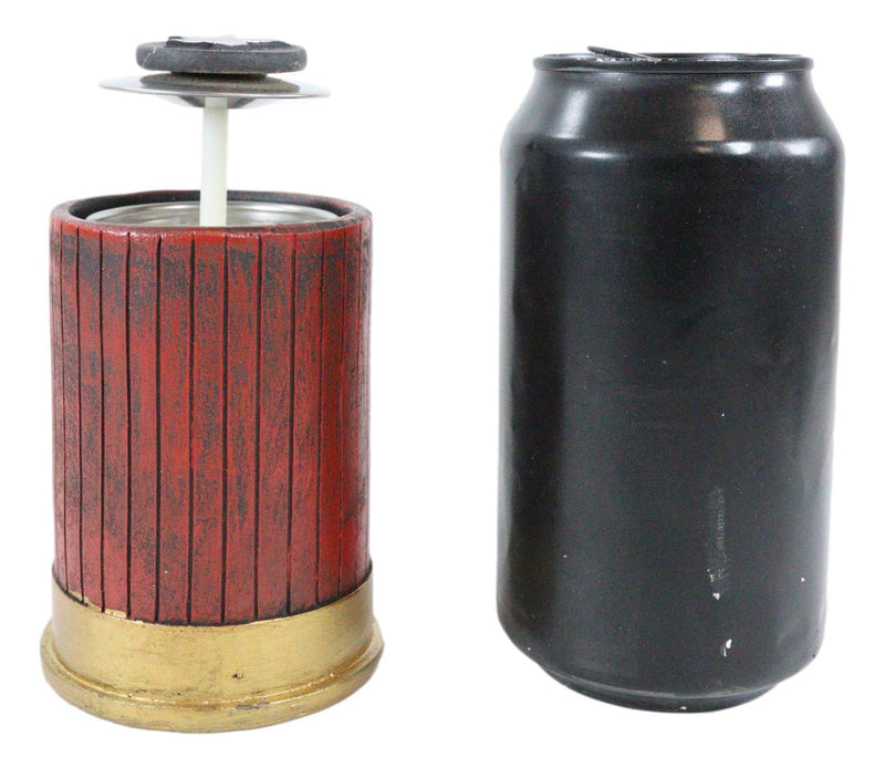 Rustic Lone Western Star Shotgun Bullet Shell Spring Barrel Toothpick Holder