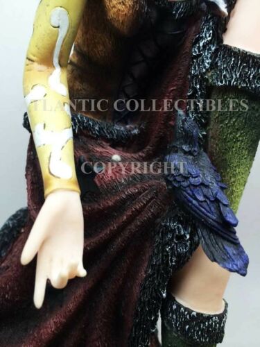 Ebros 15.25 Inch Sun and Moon Sitting Witch with Lantern Statue Figurine - Ebros Gift